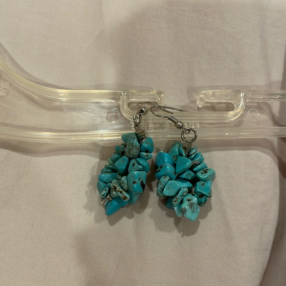 Blue stone earrings 🩵